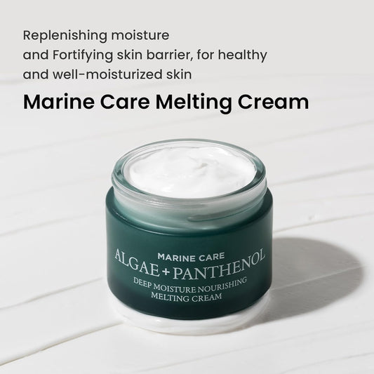 HEIMISH Marine Care Deep Moisture Nourishing Melting Cream - Deep Hydrating, Nourishing Moisturizer, Intensive Anti-Aging, Firming, Anti Wrinkle Face Cream with Panthenol, Peptides, 1.86fl. oz/55ml