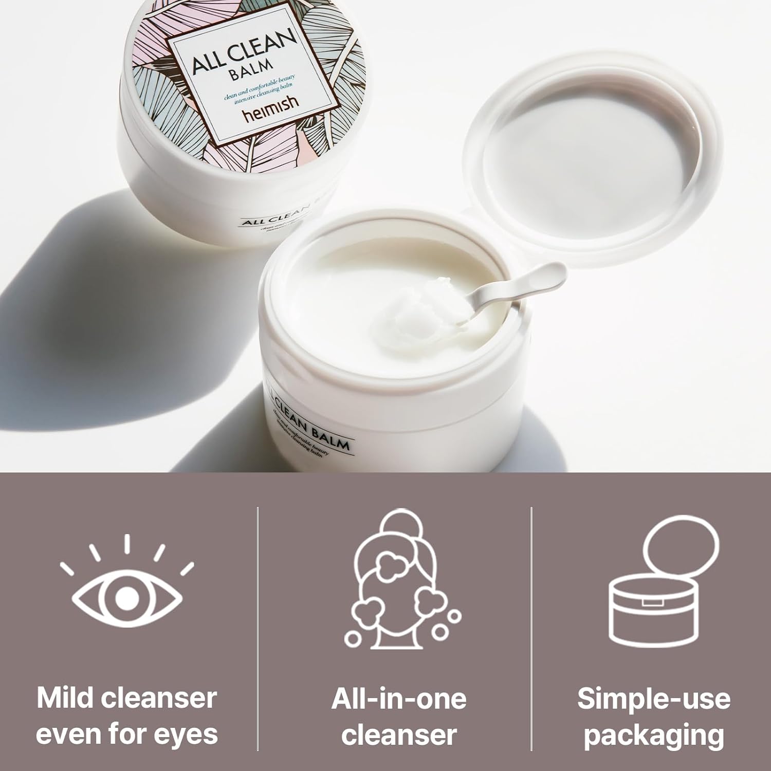 HEIMISH All Clean Balm Original & Artless Glow Base SPF 50+ PA++++